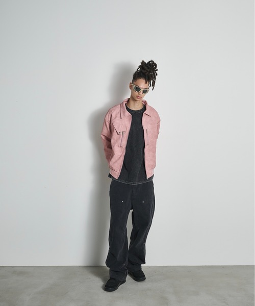 BLANK HOTEL(ブランクホテル)の「Vintage Washed 3D Design Work Pants / ビンテージウォッシュ3Dデザインワークパンツ(その他パンツ・メンズ・オリーブ/ブラック・L/M/S)」の3枚目の写真