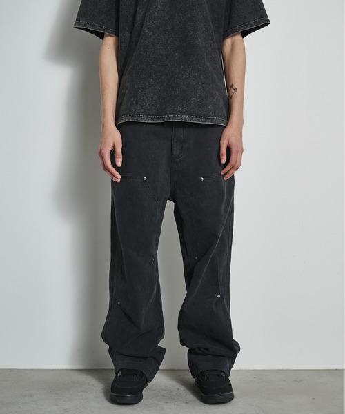 BLANK HOTEL(ブランクホテル)の「Vintage Washed 3D Design Work Pants / ビンテージウォッシュ3Dデザインワークパンツ(その他パンツ・メンズ・オリーブ/ブラック・L/M/S)」の16枚目の写真