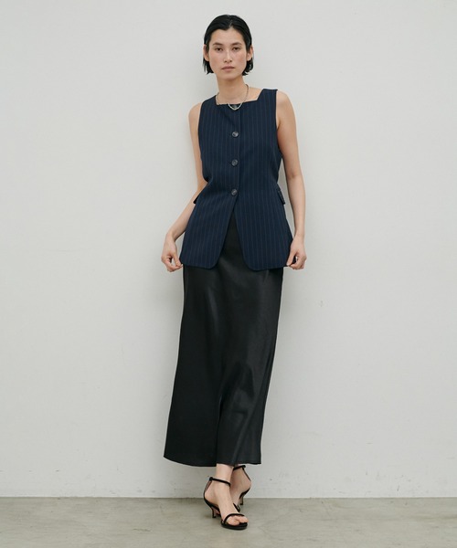 LARUTA(ラルータ)の「【LARUTA】とろみナロースカート(スカート・レディース・アイボリー/チャコールグレー/サックスブルー/ブラック・LARGE/MEDIUM)」の21枚目の写真