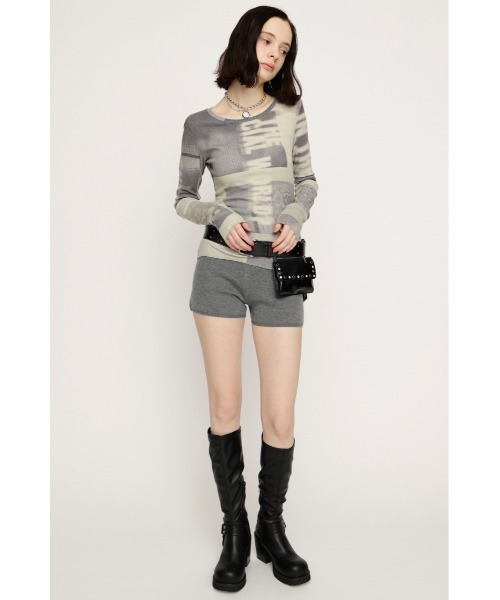 SLY(スライ)の「【2026SS新作】GRAPHIC SHEER L/S T/SHLIMITED ITEM グラフィックシアーロングスリーブTシャツ 春服(Tシャツ/カットソー・レディース・カーキ/ブルー・FREE)」の5枚目の写真