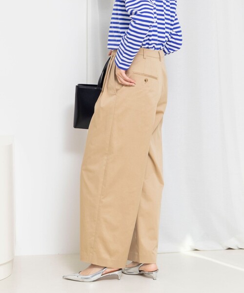 Rie Miller（リエミラー）の「ウォッシャブルラップパンツストレッチ（その他パンツ・レディース・ベージュ・36/38）」の8枚目の写真