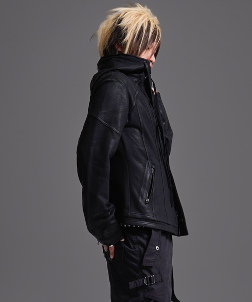 FUGA（フーガ）の「『FUGA/フーガ』コーティングハイネックフーディー/ジップパーカー（パーカー・メンズ・A/B・L/M）」の11枚目の写真