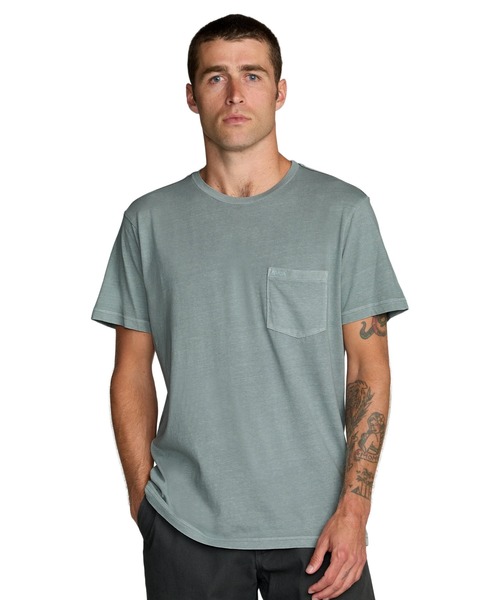 RVCA(ルーカ)の「RVCA メンズ PTC 2 PIGMENT SS Tシャツ 【2026年春夏モデル】(Tシャツ/カットソー・メンズ・ベージュ/ブラック系その他/ブルー系その他・SMALL/MEDIUM/LARGE/X-LARGE)」の3枚目の写真