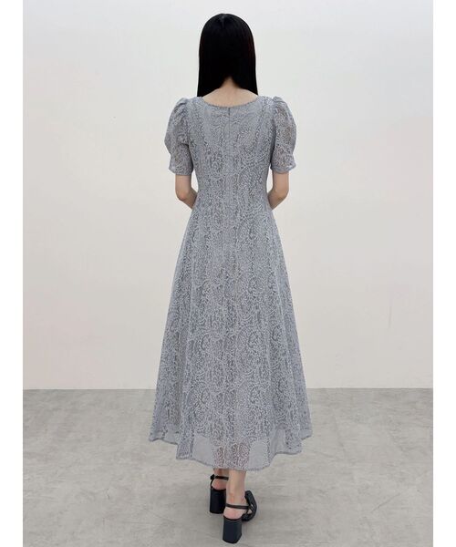 レースパイピングロングワンピース（ワンピース）｜MERCURYDUO