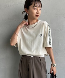 FRED PERRY(�t���b�h�y���[)��[FRED PERRY/�t���b�h�y���[] �R���g���X�g�g���b�N�e�[�v �V���[�g�X���[�u�����K�[T�V���c(T�V���c/�J�b�g�\�[)