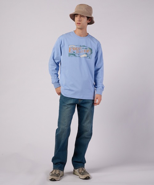Eddie Bauer（エディーバウアー）の「グラフィック 長袖Tシャツ（Tシャツ/カットソー・メンズ・ブラック/ブルー/ホワイト・S/M/L/XL/XXL）」の10枚目の写真