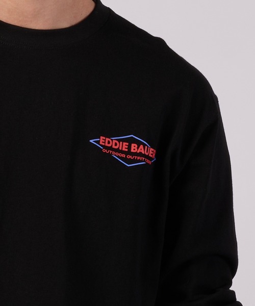 Eddie Bauer（エディーバウアー）の「グラフィック 長袖Tシャツ（Tシャツ/カットソー・メンズ・ブラック/ブルー/ホワイト・S/M/L/XL/XXL）」の18枚目の写真