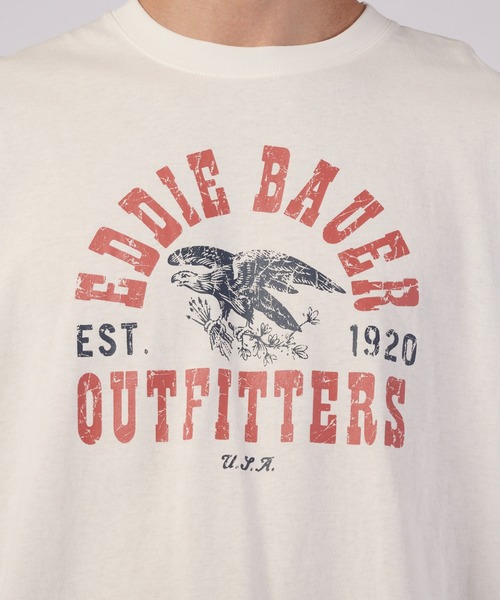 Eddie Bauer（エディーバウアー）の「グラフィック 長袖Tシャツ（Tシャツ/カットソー・メンズ・ブラック/ブルー/ホワイト・S/M/L/XL/XXL）」の15枚目の写真