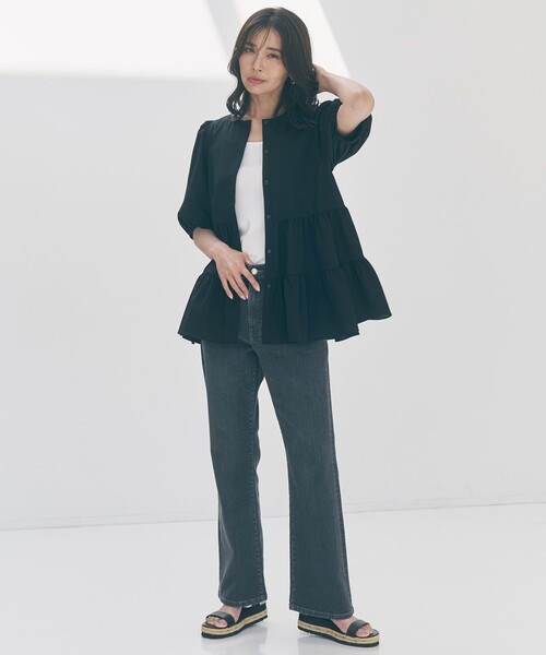 UNFILO(アンフィーロ)の「【UNFILO DENIM】フレアデニム(デニムパンツ・レディース・グレー系1/スカイブルー系1・LARGE/MEDIUM/ST/SMALL/X-SMALL/XX-SMALL/LT/MT)」の8枚目の写真