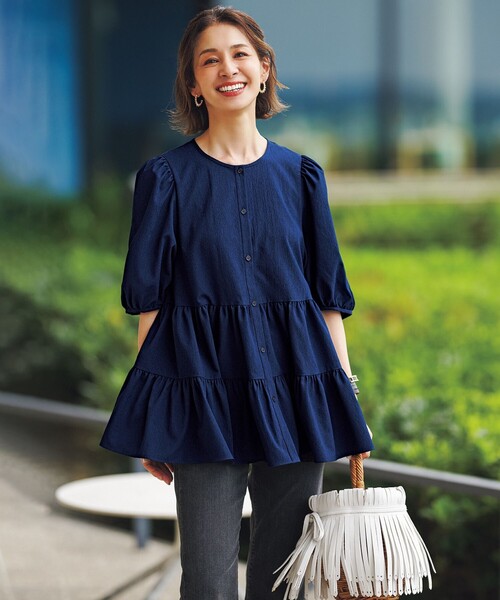 UNFILO(アンフィーロ)の「【UNFILO DENIM】フレアデニム(デニムパンツ・レディース・グレー系1/スカイブルー系1・LARGE/MEDIUM/ST/SMALL/X-SMALL/XX-SMALL/LT/MT)」の15枚目の写真