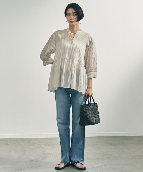 UNFILO(アンフィーロ)の「【UNFILO DENIM】フレアデニム(デニムパンツ・レディース・グレー系1/スカイブルー系1・LARGE/MEDIUM/ST/SMALL/X-SMALL/XX-SMALL/LT/MT)」の21枚目の写真