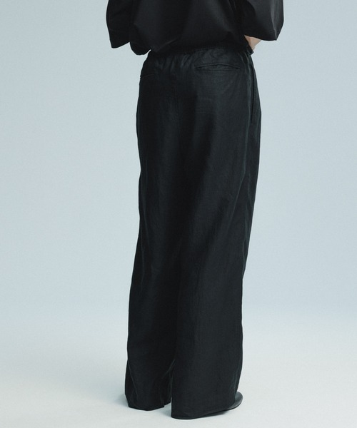 ADAM ET ROPE'（アダムエロペ）の「ワイドイージー リネンパンツ / セットアップ対応（その他パンツ・メンズ・ネイビー/ブラック/チャコールグレー・M/L）」の17枚目の写真