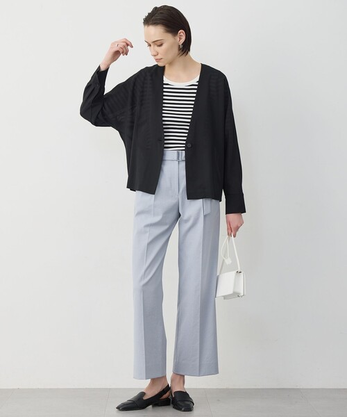 ICB（アイシービー）の「ハイツイストドライメッシュ ノーカラージャケット（ノーカラージャケット・レディース・ブラック系/ライトイエロー系・42/40/44）」の17枚目の写真