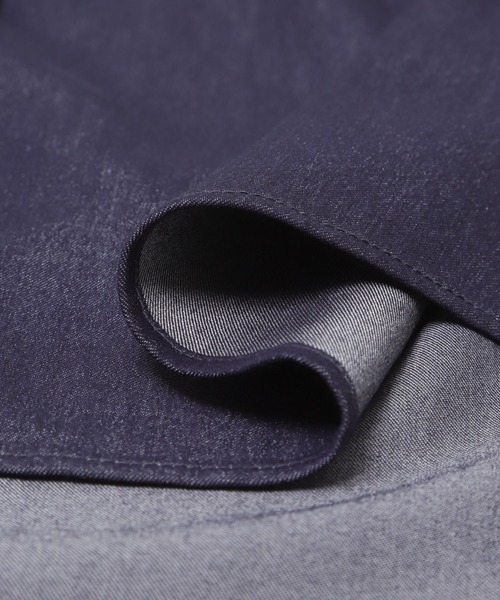 URBAN RESEARCH ROSSO WOMEN（アーバンリサーチ　ロッソ）の「『WEB限定』フリルネックデニムブラウス（シャツ/ブラウス・レディース・ブルー/インディゴブルー・FREE）」の10枚目の写真