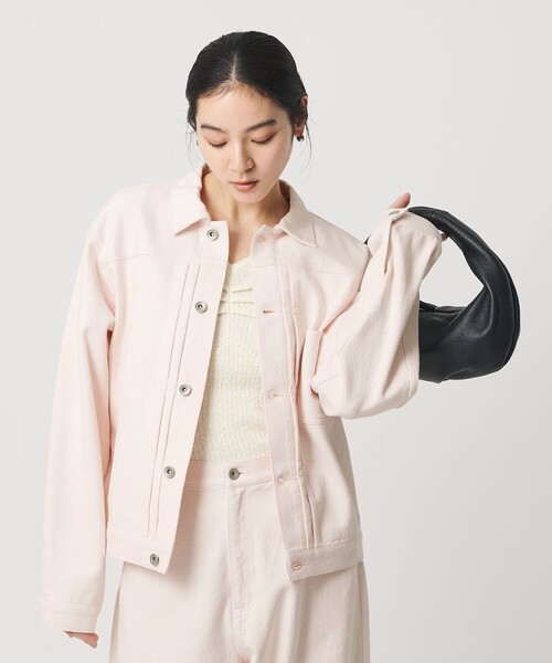 BEAUTY&YOUTH UNITED ARROWS(ビューティーアンドユースユナイテッドアローズ)の「コットンツイルジャケット ウォッシャブル(その他アウター・レディース・ナチュラル/ライトピンク・S/M)」の2枚目の写真