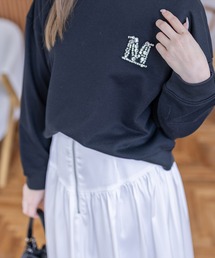 clear | ビジューロゴ付きスウェット[カジュアル 着回し抜群 大人]≪新作≫(スウェット)