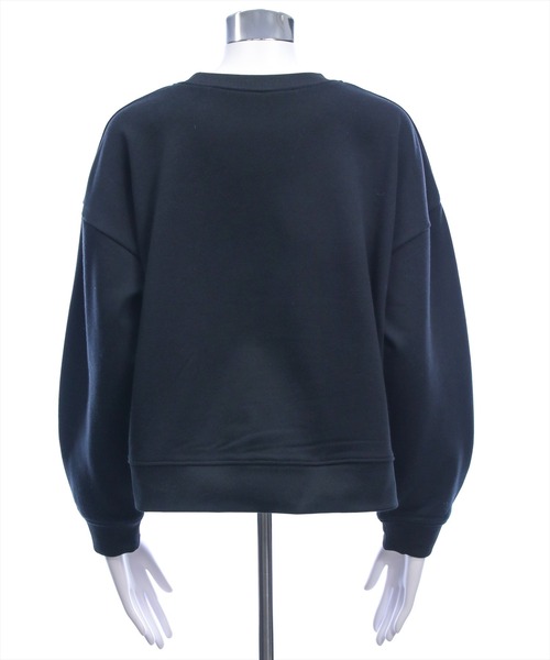 clear（クリア）の「ビジューロゴ付きスウェット[カジュアル 着回し抜群 大人]≪新作≫（スウェット・レディース・オフホワイト/ブラック・F）」の6枚目の写真