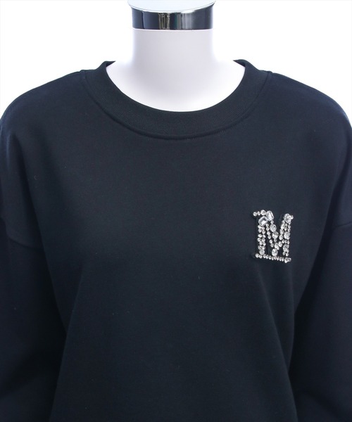 clear（クリア）の「ビジューロゴ付きスウェット[カジュアル 着回し抜群 大人]≪新作≫（スウェット・レディース・オフホワイト/ブラック・F）」の7枚目の写真