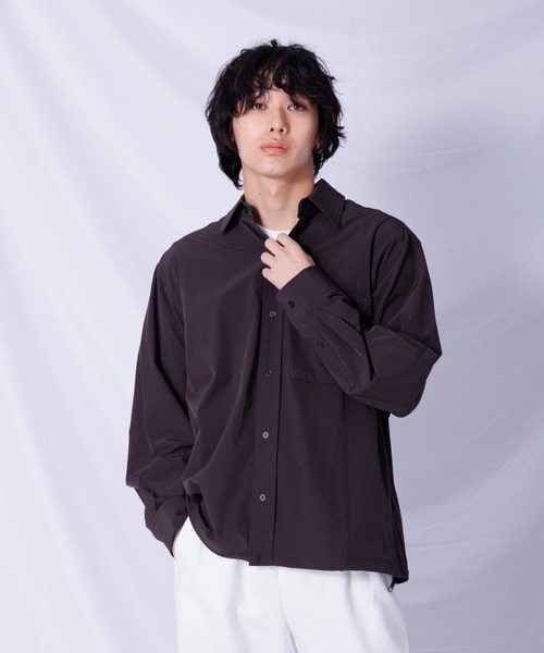 DRAW（ドロー）の「DRAW(ドロー) / ナチュラルワッシャーシャツ（シャツ/ブラウス・メンズ・サックスブルー/グレー/ホワイト・M/L）」の2枚目の写真