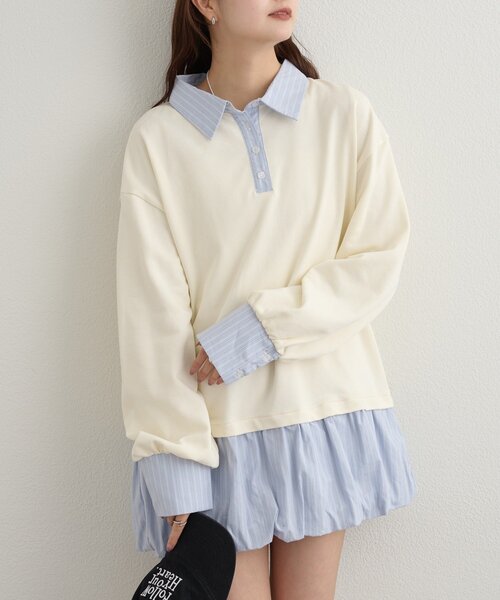 mystic（ミスティック）の「バルーン切り替えミニワンピース（ワンピース・レディース・ブラック/オフホワイト/ライトグレー・FREE）」の13枚目の写真