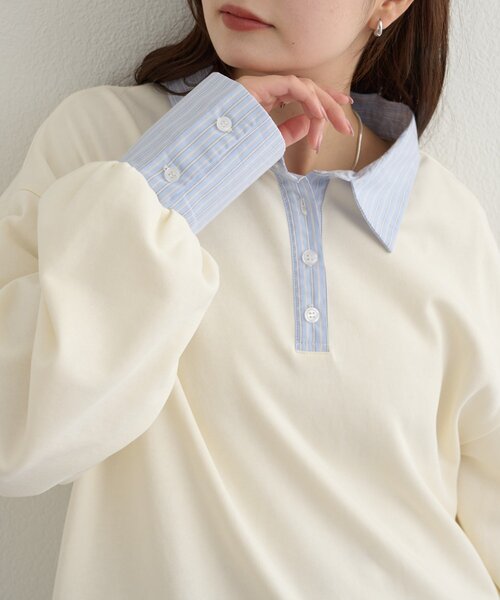 mystic（ミスティック）の「バルーン切り替えミニワンピース（ワンピース・レディース・ブラック/オフホワイト/ライトグレー・FREE）」の14枚目の写真