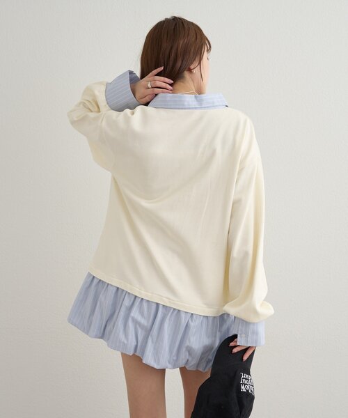 mystic（ミスティック）の「バルーン切り替えミニワンピース（ワンピース・レディース・ブラック/オフホワイト/ライトグレー・FREE）」の15枚目の写真