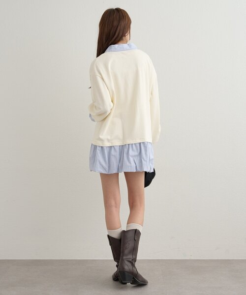 mystic（ミスティック）の「バルーン切り替えミニワンピース（ワンピース・レディース・ブラック/オフホワイト/ライトグレー・FREE）」の21枚目の写真