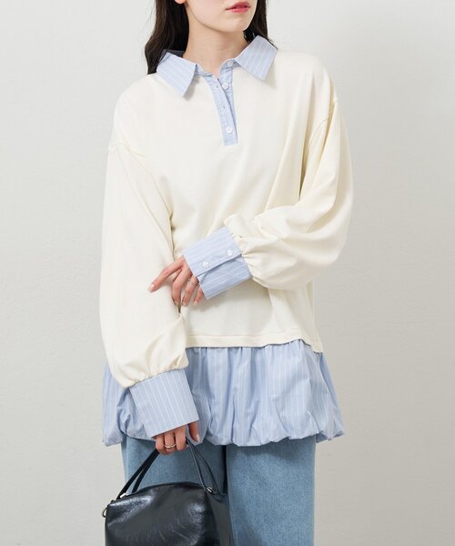 mystic（ミスティック）の「バルーン切り替えミニワンピース（ワンピース・レディース・ブラック/オフホワイト/ライトグレー・FREE）」の22枚目の写真