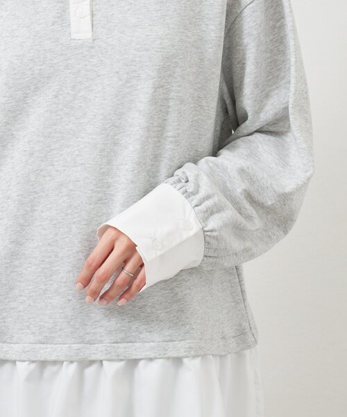 mystic（ミスティック）の「バルーン切り替えミニワンピース（ワンピース・レディース・ブラック/オフホワイト/ライトグレー・FREE）」の9枚目の写真