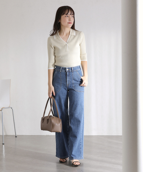 La TOTALITE（ラトータリテ）の「VELETTO/ヴェレット ショルダーバッグ（ショルダーバッグ・レディース・ベージュ/ブラック・FREE）」の9枚目の写真