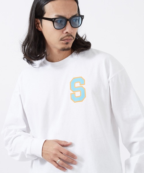 SIDEWAY STANCE(サイドウェイスタンス)の「【SIDEWAY STANCE】ロゴプリント 長袖 Tシャツ(Tシャツ/カットソー・メンズ・ブラック/ホワイト系/ホワイト系1/ライトグレー系1/ホワイト/ライトグレー/ライトグレー系/ブラック系1/ブラック系・SMALL/MEDIUM/LARGE/X-LARGE)」の2枚目の写真