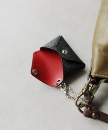 Jamale（ジャマレ）の「[Jamale] 本革バッグチャーム ミニポーチ バイカラー 日本製（チャーム）」