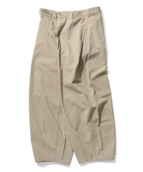 DECET(デケト)の「Barrel Wide Leg Pants DCPT071Beige(その他パンツ・メンズ・その他・32/30/28/34/26)」の2枚目の写真