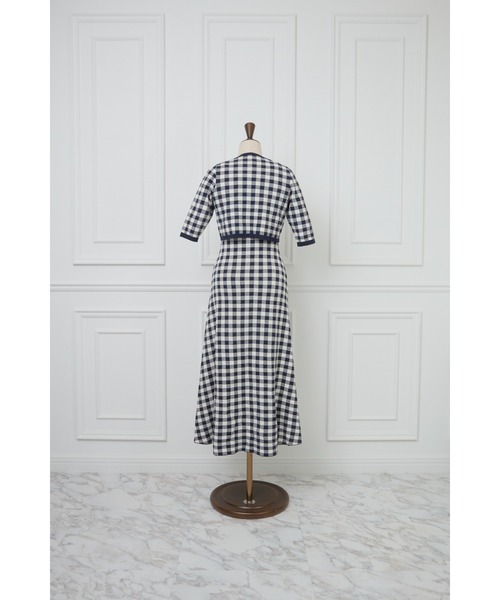 MISTREASS(ミストレアス)の「Gingham Check Knit Dress & Cardigan(セットアップ・レディース・レッド・FREE)」の7枚目の写真