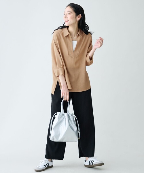 ANY(エニィ)の「テレコイージーパンツ(その他パンツ・レディース・ブラック系/ブルー系/ベージュ系・MEDIUM/LARGE)」の9枚目の写真