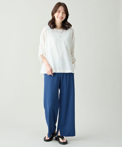 ANY(エニィ)の「テレコイージーパンツ(その他パンツ・レディース・ブラック系/ブルー系/ベージュ系・MEDIUM/LARGE)」の10枚目の写真
