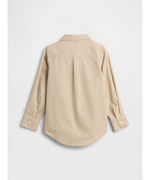 GAP(ギャップ)の「babyGap リネンブレンドシャツ(シャツ/ブラウス・キッズ・ベージュ・80cm/70cm/110cm/105cm/100cm/95cm/90cm)」の2枚目の写真