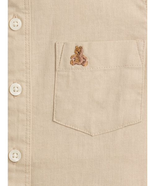 GAP(ギャップ)の「babyGap リネンブレンドシャツ(シャツ/ブラウス・キッズ・ベージュ・80cm/70cm/110cm/105cm/100cm/95cm/90cm)」の3枚目の写真