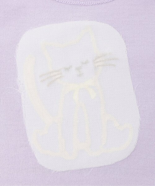 sense of wonder（センスオブワンダー）の「リバティcat半袖Tシャツ（Tシャツ/カットソー・キッズ・ホワイト系/ピンク/ラベンダー・130cm/120cm/110cm/100cm/90cm/80ｃｍ）」の7枚目の写真