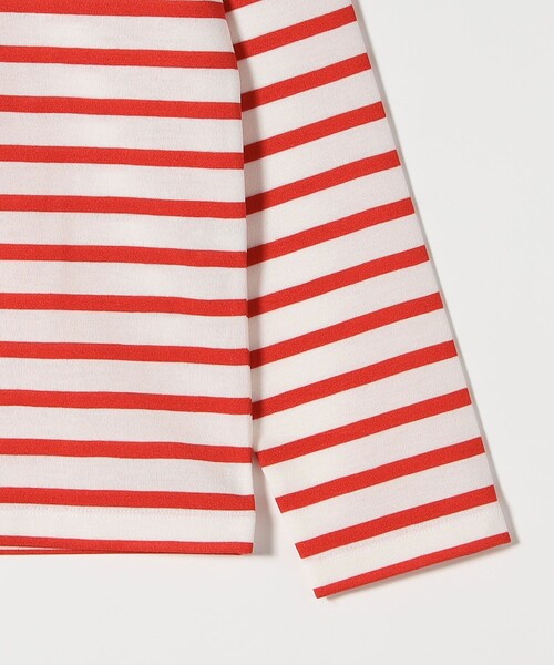 SHIPS any(シップス エニィ)の「SHIPS any:〈洗濯機可能〉マリンボーダー レース 襟 プルオーバー(Tシャツ/カットソー・レディース・ライトブルー/ネイビー/レッド・ONE SIZE)」の6枚目の写真