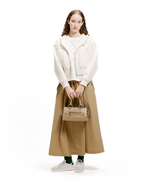 LACOSTE（ラコステ）の「ダブルフェイスジャージジップフーディー（パーカー・レディース・ライトグレー/ネイビー・40/38/34/36）」の17枚目の写真