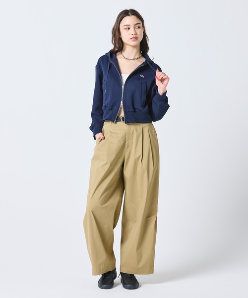 LACOSTE(ラコステ)の「ダブルフェイスジャージジップフーディー(パーカー・レディース・ライトグレー/ネイビー/アイボリー・40/38/34/36)」の15枚目の写真