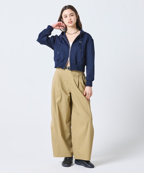 LACOSTE(ラコステ)の「ダブルフェイスジャージジップフーディー(パーカー・レディース・ライトグレー/ネイビー/アイボリー・40/38/34/36)」の16枚目の写真