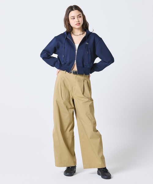 LACOSTE(ラコステ)の「ダブルフェイスジャージジップフーディー(パーカー・レディース・ライトグレー/ネイビー/アイボリー・40/38/34/36)」の17枚目の写真