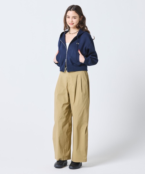 LACOSTE(ラコステ)の「ダブルフェイスジャージジップフーディー(パーカー・レディース・ライトグレー/ネイビー/アイボリー・40/38/34/36)」の18枚目の写真