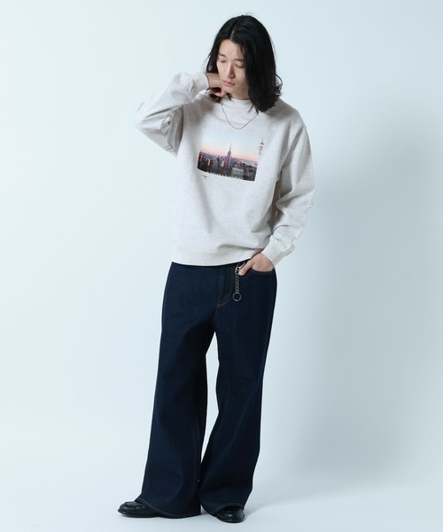RAGEBLUE(レイジブルー)の「City Photo sweat Crew/シティーフォト裏毛スウェットクルー(スウェット・メンズ・ブラック/イエロー/その他4・MEDIUM/LARGE)」の11枚目の写真