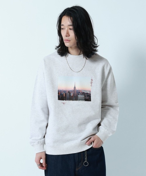 RAGEBLUE(レイジブルー)の「City Photo sweat Crew/シティーフォト裏毛スウェットクルー(スウェット・メンズ・ブラック/イエロー/その他4・MEDIUM/LARGE)」の14枚目の写真