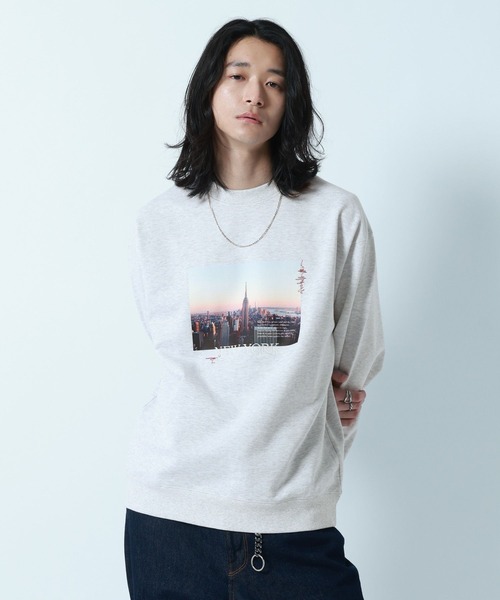 RAGEBLUE(レイジブルー)の「City Photo sweat Crew/シティーフォト裏毛スウェットクルー(スウェット・メンズ・ブラック/イエロー/その他4・MEDIUM/LARGE)」の16枚目の写真