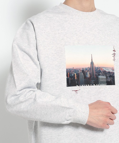 RAGEBLUE(レイジブルー)の「City Photo sweat Crew/シティーフォト裏毛スウェットクルー(スウェット・メンズ・ブラック/イエロー/その他4・MEDIUM/LARGE)」の9枚目の写真