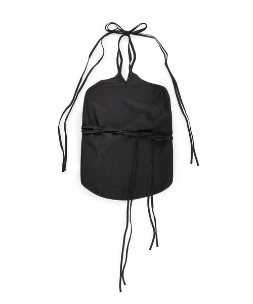 BASERANGE(ベースレンジ)の「BASERANGE MAR TOP シルク ホルターネックトップ(シャツ/ブラウス・レディース・ブラック・S)」の1枚目の写真